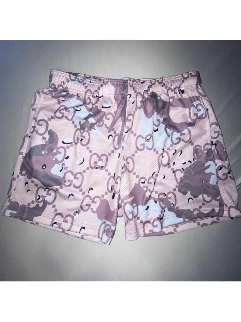 Bravest Studios GUCCI BIG GG All Over Print AOP Athletic Mesh Sports Shorts XXL